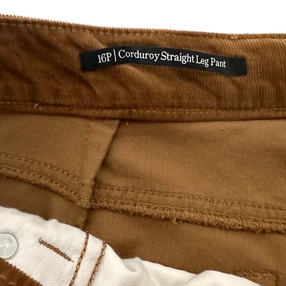 Talbots Petite Corduroy Straight Leg Pant size 16P with Alterations - Picture 3 of 9